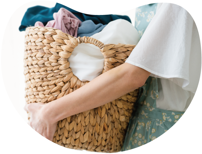 手仕上げによる丁寧なアイロンがけ